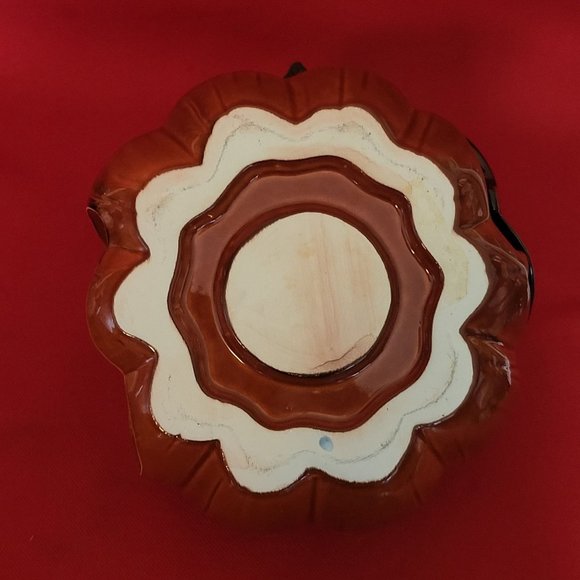 Halloween Pumpkin Jack O Lantern Ceramic Tealight Votive Candle Holder - Picture 5 of 12